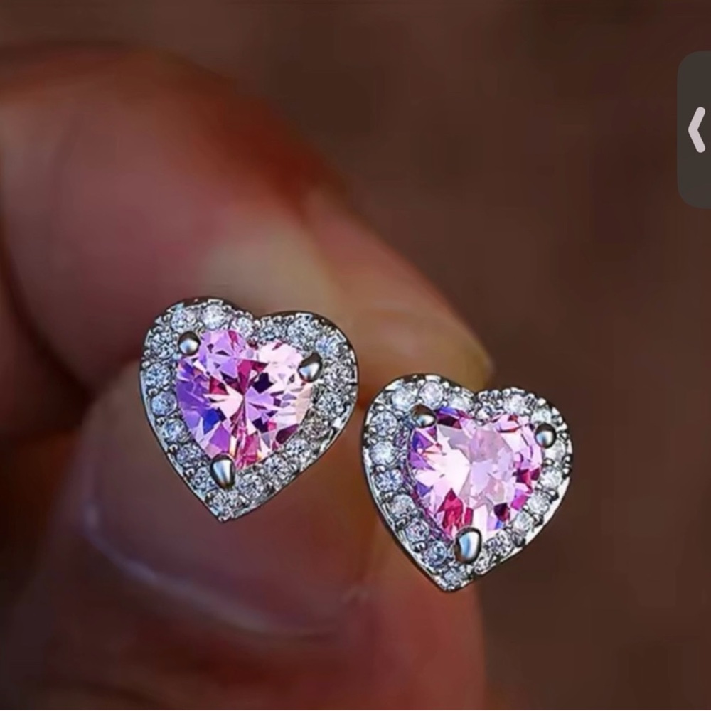 Heart Bling Studs 💕
